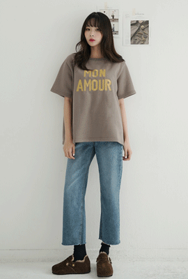 아모르 기모 티셔츠
